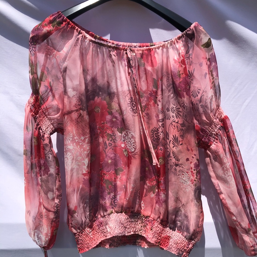 Boho floral blouse
